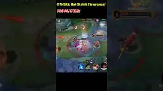 Bai Qi skill 2 OP! 🔥  #Shorts #gaming #gamer #videogames #gameplay #honorofKings #MOBA #lol #sigma