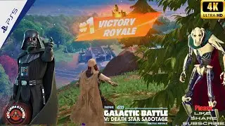 Fortnite Chapter 6 Star Destroyer Bombardment in ps5 4k HDR (General Grievous)