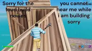 watch me play fortnite free build