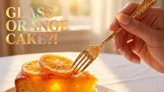 Making a Glass Orange Cake...🍰 🍊✨ Magical ASMR Dessert
