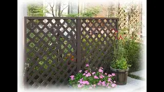 JJWOOD Easy installation DIY size PVC garden fencing Fence Trellis Lattice