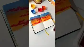 Easy painting Art🌄 #shorts #artshorts #easypainting #painting #art #gouache #paintingideas #drawing