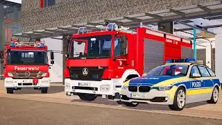 Emergency Call 112 – Söhrewald Police & Firefighters Responding | Emergency Simulation 4K