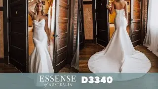 Simple Form-Fitting Wedding Dress | Essense of Australia D3340