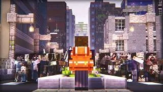 Attempting to Escape a Zombie Infested City in Minecraft