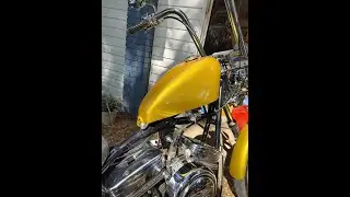 Custom Hardtail Chopper with 100ci RevTech FAST Bike