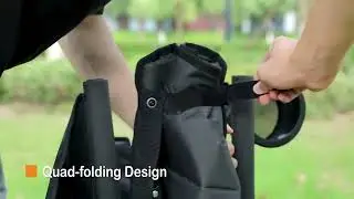 PORTAL Oversized Folding Camping Chair High Back Portable Lawn Chairs for Adults Outdoor Sports