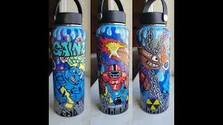 CUSTOM HYDRO FLASK/ POSCA MARKERS