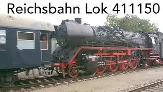 Reichsbahn Dampflok (Steam Loco) 41 1150 - Sonderzug Richtung Leutkirch