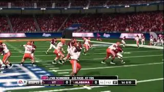 NCAA Football 14 Demo Gameplay - Virginia Tech vs Alabama