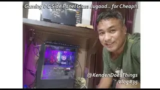 Gaming PC Side Panel Replacement Jugaad #zerowaste #environmentalist #gamingpc  #diy #temperedglass