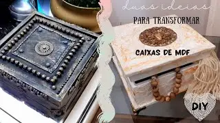 Reformando caixinhas de MDF com efeito envelhecedor  - DIY Renata Clappis