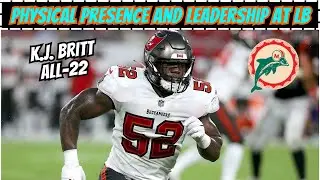 Film Breakdown: K.J.  Britt is a Violent Old School Linebacker for the Miami Dolphins