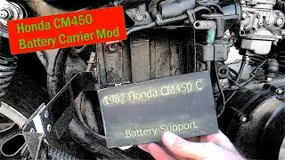 Vintage Motorcycle: Honda CM450 Battery Box Mod