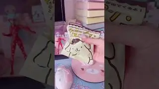 Sanrio bath bomb ASMR! #kawaii #sanrio #asmr #kawaiiasmr #pompompurin #unboxing