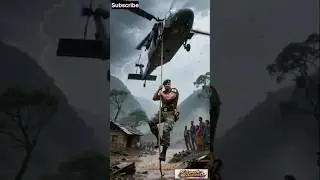 Indian Army Hero Saves Entire Village During Flash Flood | Real Hero Story #ai #army #animation
