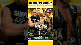 Brock Lesnar vs LA Knight at WrestleMania? 🔥 #wwe #shorts