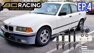 Slammed E36 drift car (Coilovers installation 1 of 2) [Ep.4 How to build a cheap drift car]