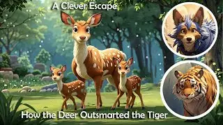 A Clever Escape  How the Deer Outsmarted the Tiger | Moral Stories| BedtimeStory| @SushAndStorytime