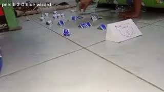Bola kertas UJi coba blue wizard vs persib bandung