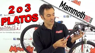 Doble o triple plato en bicicleta de montaña