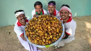 Bengali special Daal Bhat & Chicken curry cooking for village people | villfood Kitchen