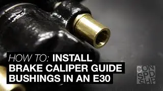 Brass Caliper Guide Bushing Install - E30 - Condor Speed Shop