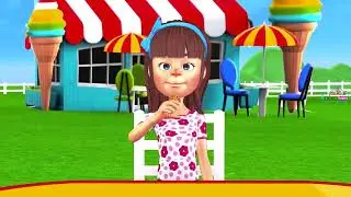 Animals Cartoon Swimming Race Motor Bike Race Swimming Pool For Kids   Learn Animal Names And Sounds