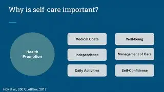 Self Care for Older Adults