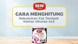 SEIV Tips | Cara mudah menghitung kebutuhan cat tembok kamar 4x3  #rekomendasicat #cattembok