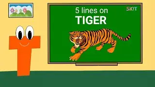 5 lines on Tiger for preschool and kindergarten kids #essay #shortnotes