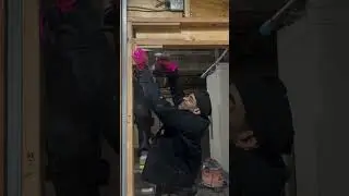 Jim Jones doing construction at his new studio