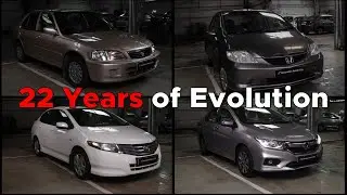 Honda City All Generations Evolution | #TributeTotheLegend | Arya Honda Mumbai