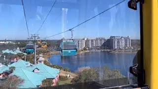 [4K] Disney Skyliner | Caribbean Beach to EPCOT | Walt Disney World | January 2022
