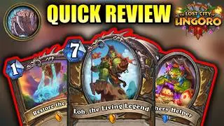 Every DRUID Card Reviewed in 1 Minute or Less | The Lost City of Un'goro