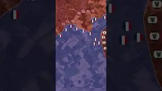 Battle of Waterloo (Napoleonic Wars) #shorts #animation #map