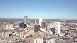 Downtown and Riverside Drive Tulsa. OK.