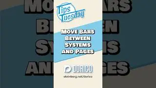 Przenoszenie pask&oacute;w między systemami i stronami #dorico #tipstuesday #steinberg #musicnotation #n...
