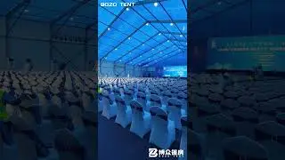 Completed 30&times;40&times;6m tent for safety activities exchange meeting. #bozotent #eventtent
