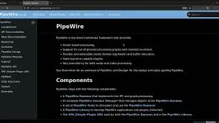 Pipewire Linux Audio/Video Server