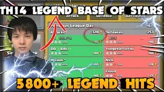 New TH14 Legend Base of Stars With Link & 5800+ Perfect Day 320 in Legend League Clash of Clans Coc