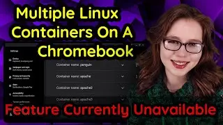 Create Multiple Linux Containers On A Chromebook - GUI Method - FEATURE CURRENTLY UNAVAILABLE