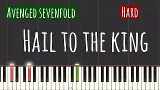 Avenged Sevenfold - Hail To The King Piano Tutorial | Hard