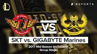HIGHLIGHTS: SK Telecom T1 vs. GIGABYTE Marines (2017 MSI Group Stage)
