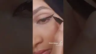 Arab🌹Eyeliner Tutorial  حسناء #muslimtiktok #tiktokhijab #hijabi #arab  #eyeliner #middleeastern