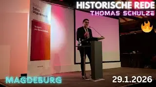 💥HISTORISCHE REDE von Thomas Schulze | Neujahrsempfang des BSW in Magdeburg, 29.1.2026 #bsw #rede 