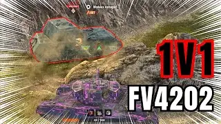 1V1 FV4202 vs Maus - Can HESH win? ⦿ WOT Blitz Best Mastery Replay