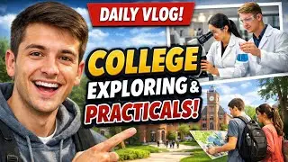 College Life Reality 😍 | Practicals + Campus Explore | Daily Vlog