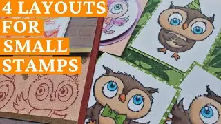 4 Card Layouts For Small Stamps!