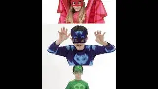 💚💙❤️ PJ Masks Costumes (Owlette / Gekko / Catboy ) - Made By Funidelia #Shorts